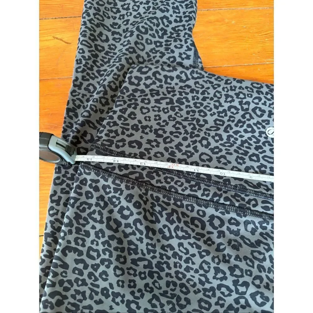 CRZ Yoga Cheetah Black and Gray Leggings - Picture 5 of 8